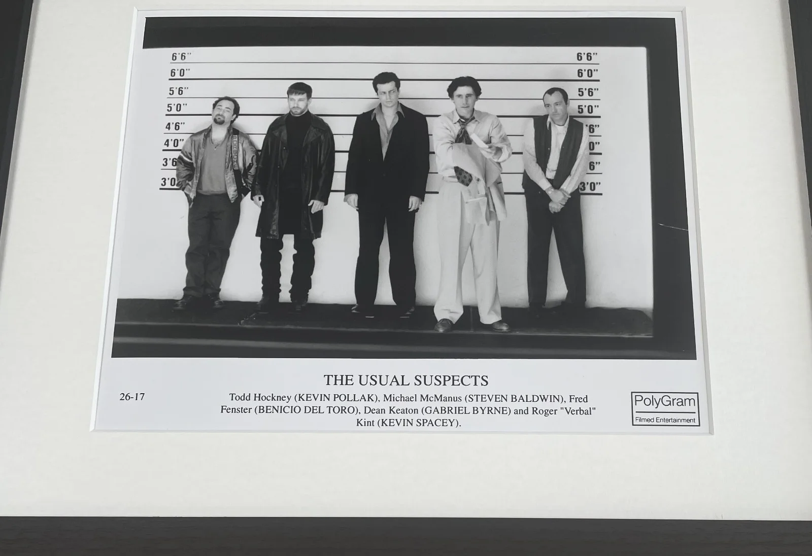 The Usual Suspects Photo Original Framed 8X10 Inch B&W Publicity Still, изображение 3