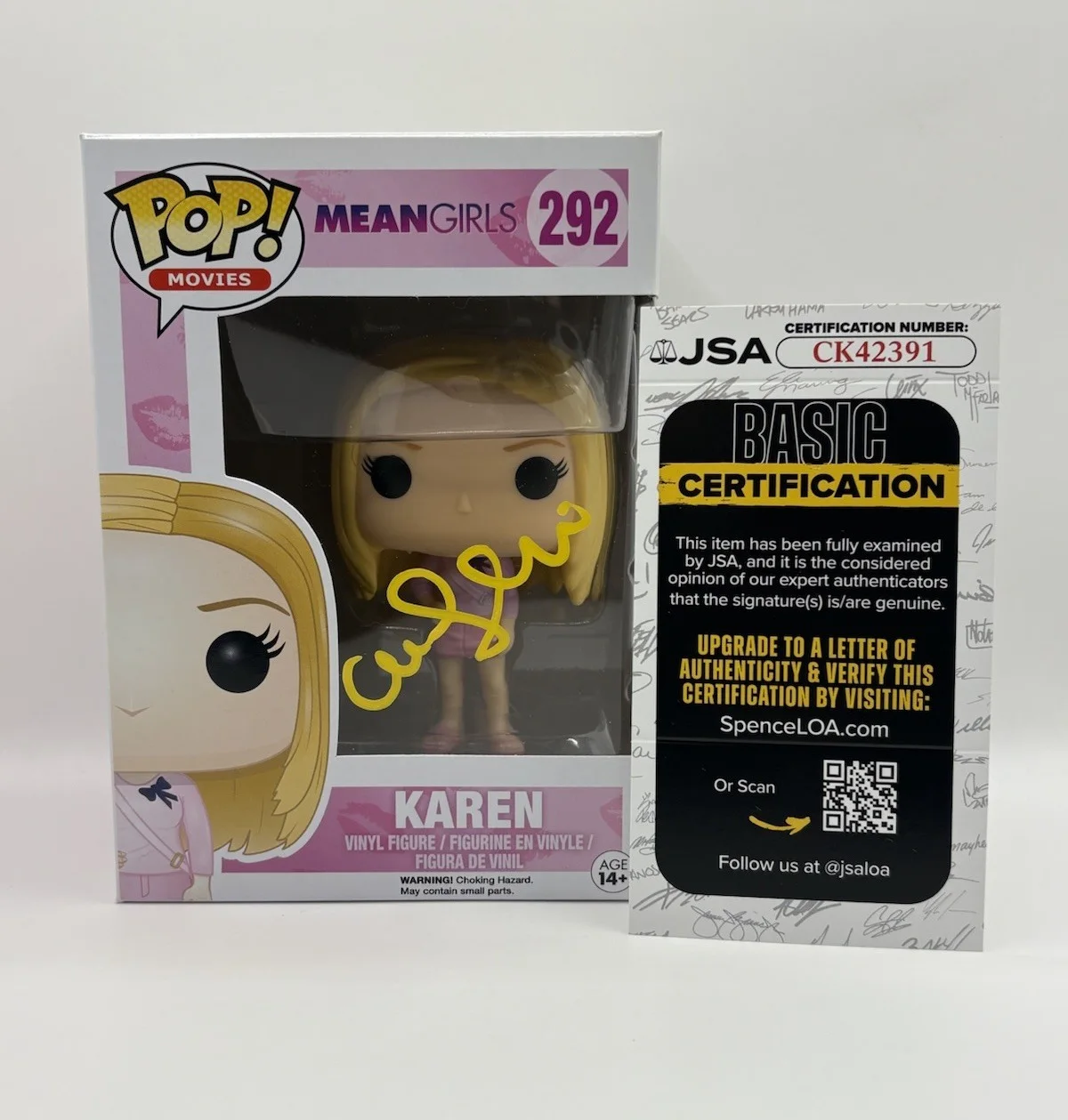 Amanda Seyfried — Amanda Seyfried Signed Autographed Karen Mean Girls Funko POP! JSA EXACT PROOF