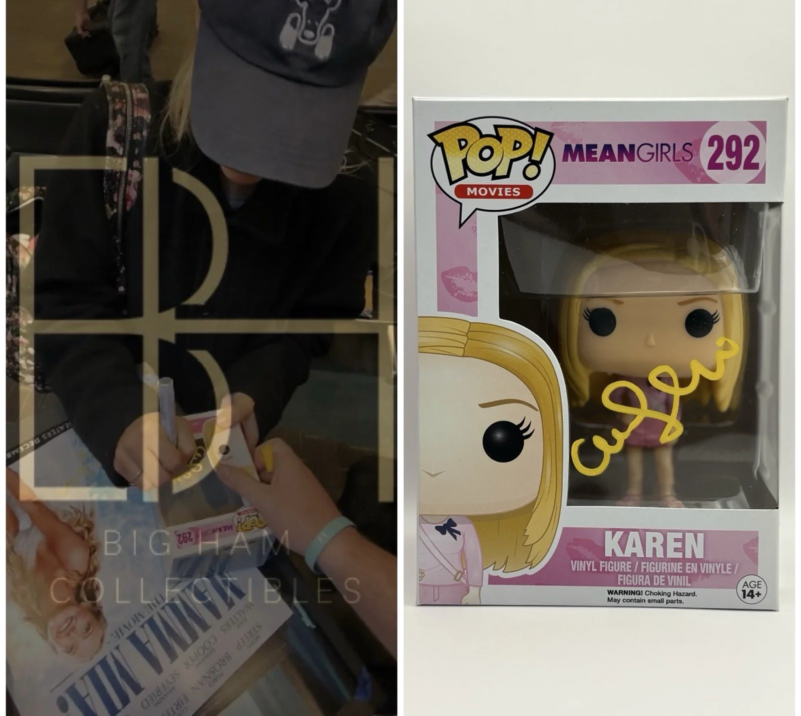 Amanda Seyfried — Amanda Seyfried Signed Autographed Karen Mean Girls Funko POP! JSA EXACT PROOF, image 3