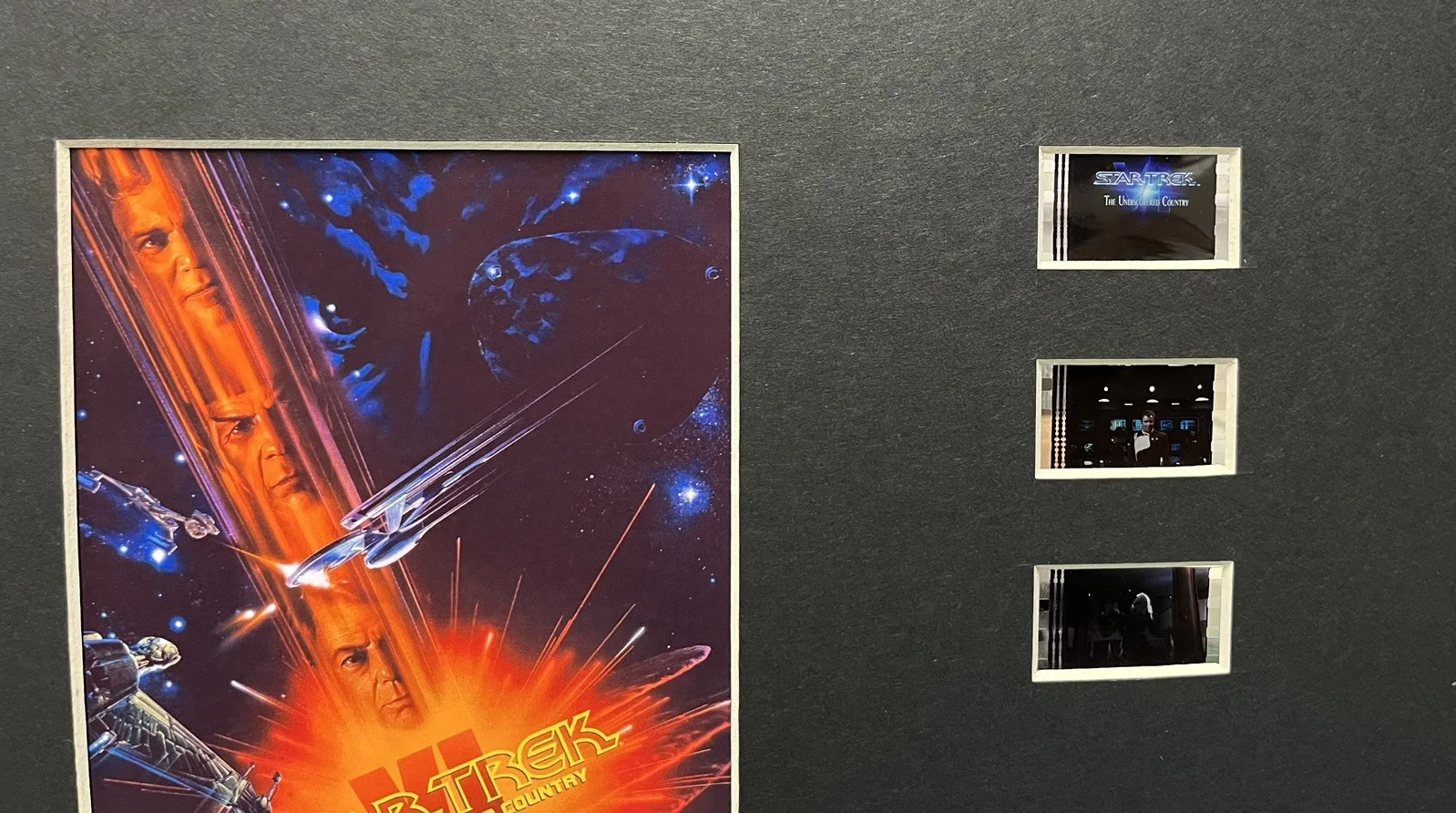 STAR TREK THE UNDISCOVERED COUNTRY 35mm Film Cell Mounted Display, image 2
