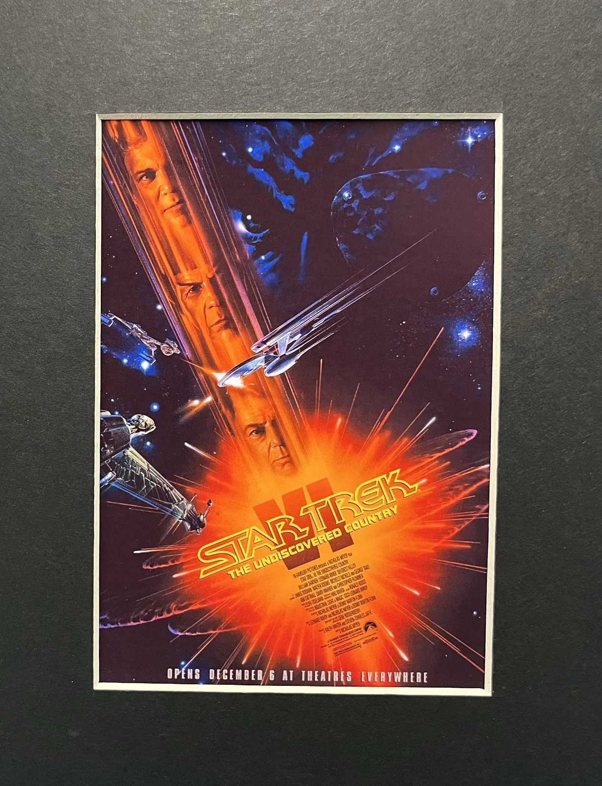 STAR TREK THE UNDISCOVERED COUNTRY 35mm Film Cell Mounted Display, image 3