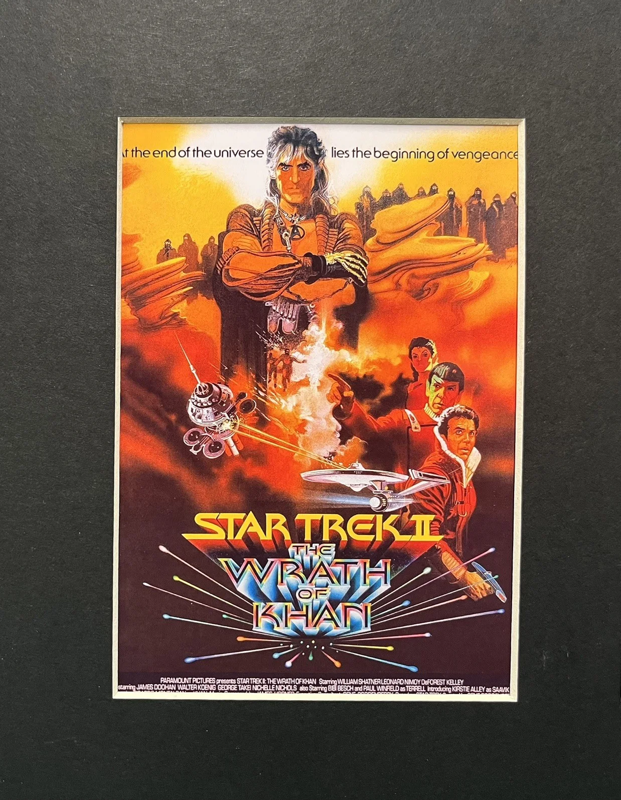STAR TREK THE WRATH OF KHAN 35mm Film Cell Mounted Display, изображение 2