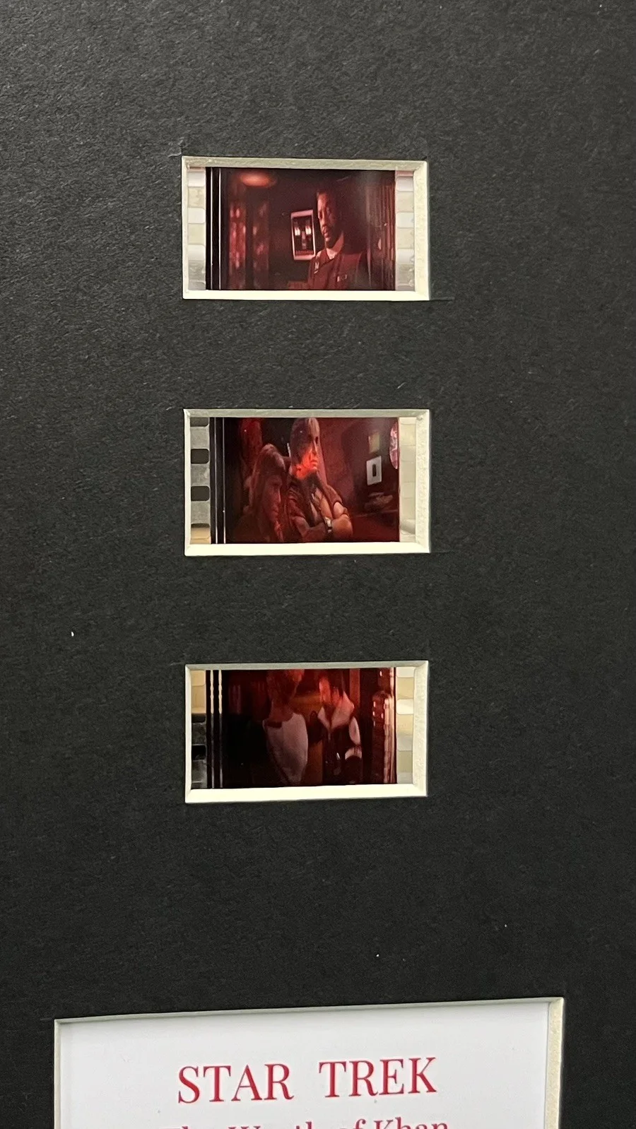 STAR TREK THE WRATH OF KHAN 35mm Film Cell Mounted Display, изображение 3