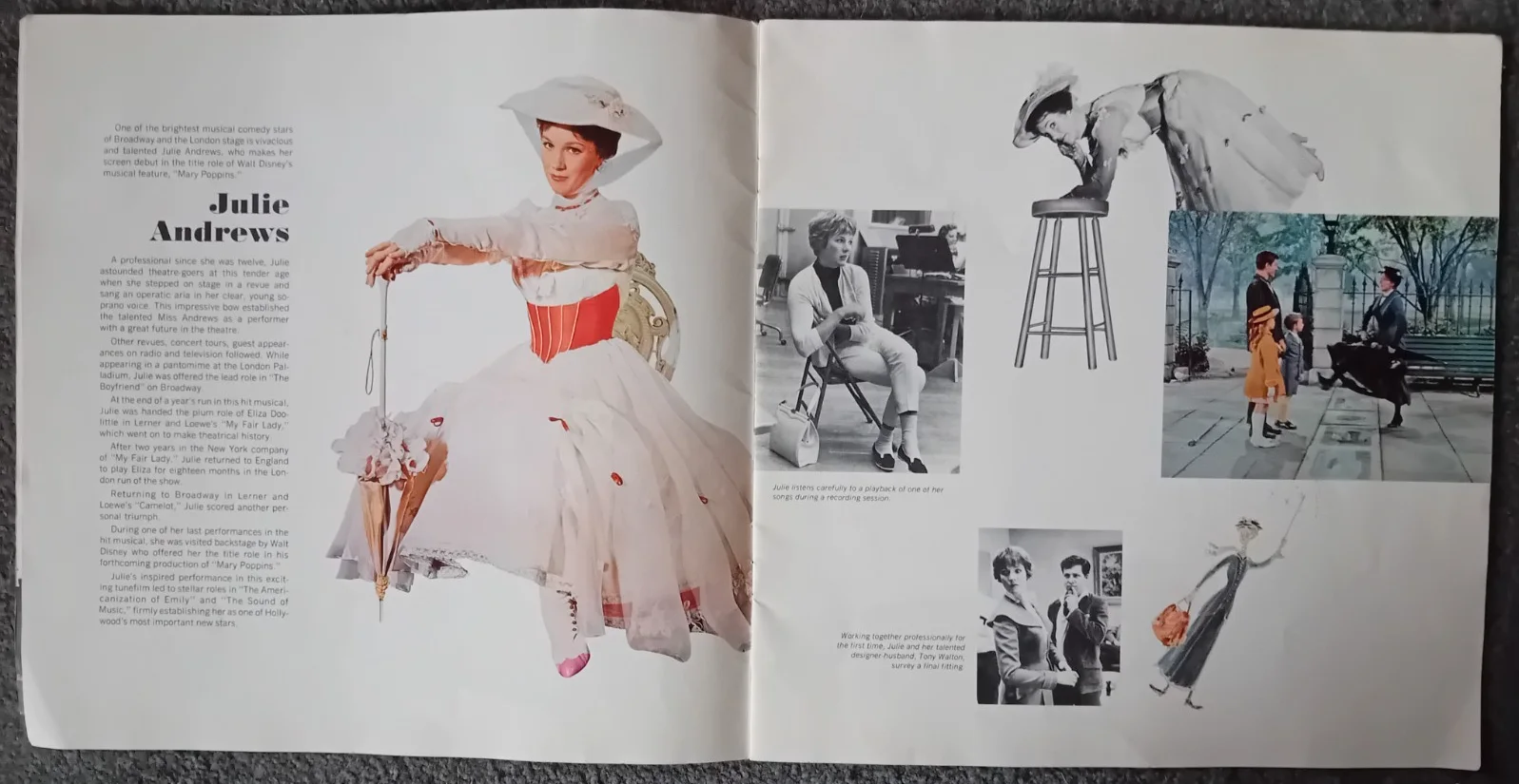 ORIGINAL MARY POPPINS FILM PROGRAMME 1964 Julie Andrews, изображение 2