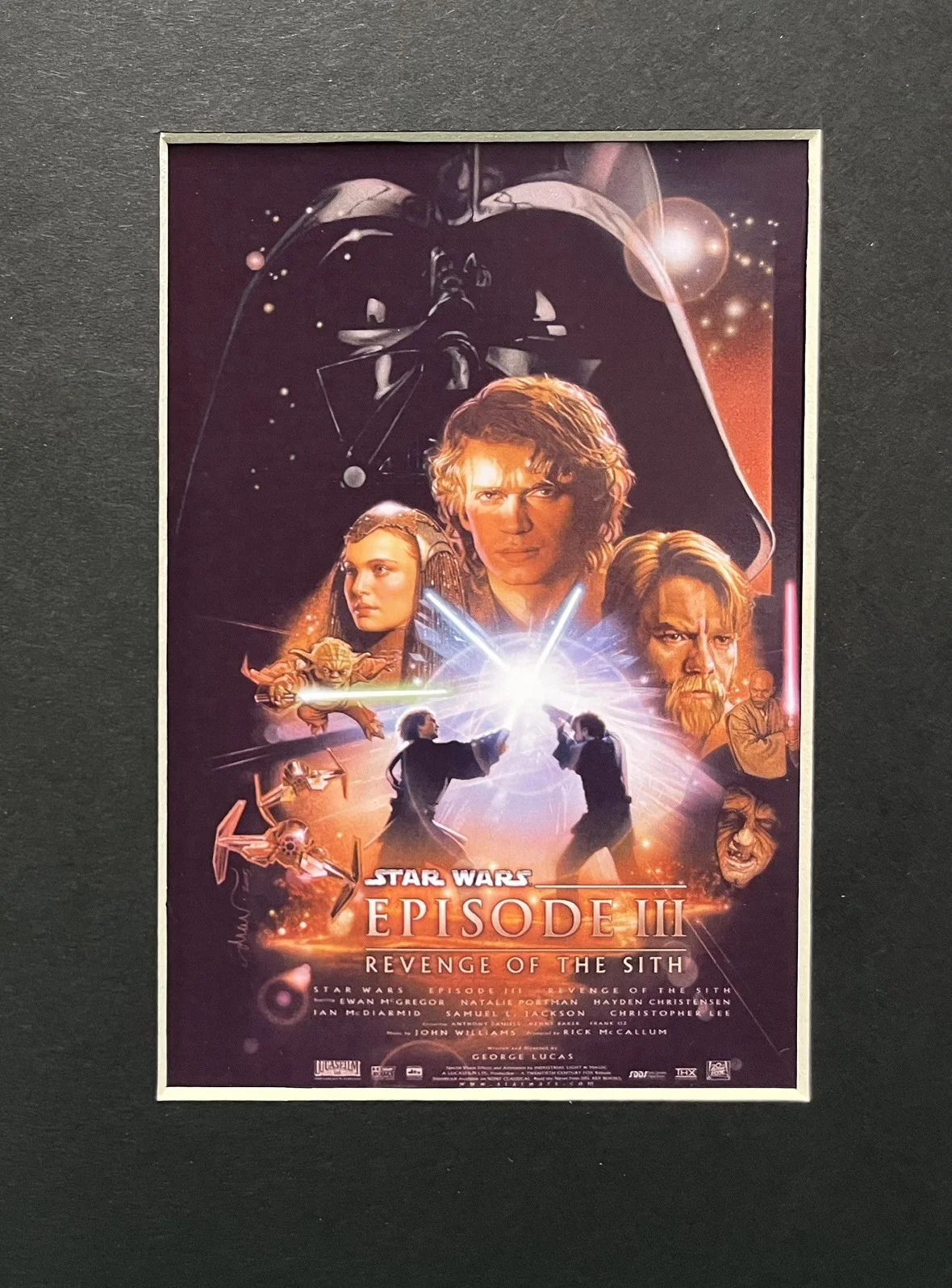 STAR WARS REVENGE OF THE SITH EPISODE III. 35mm Film Cell Mounted Display, изображение 2