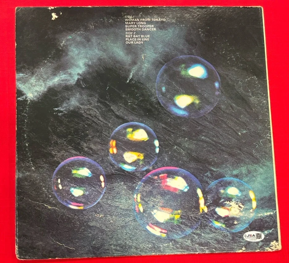 Ritchie Blackmore DEEP PURPLE Vinyl Album Who Do We Think We Are Autographed JSA, изображение 2