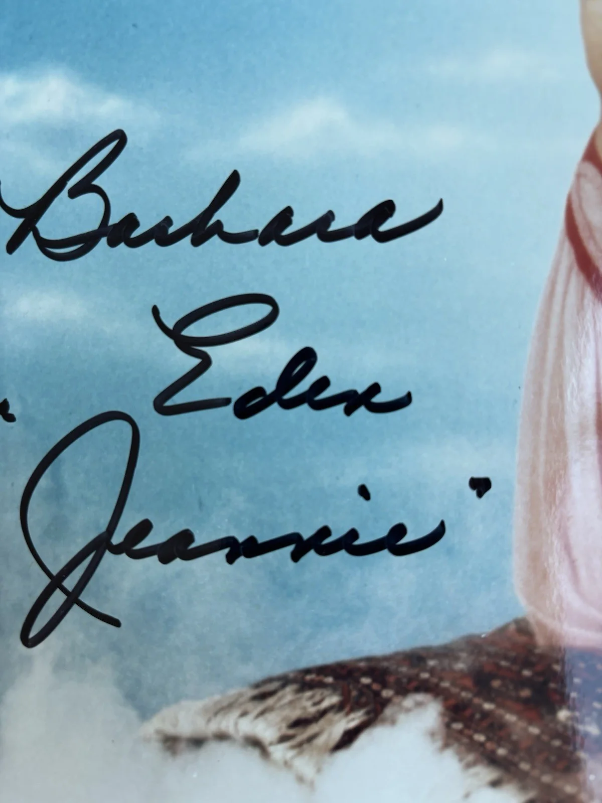Barbara Eden — Barbara Eden Sexy Signed autographed Jeannie 8x10 Color photo JSA COA, изображение 3