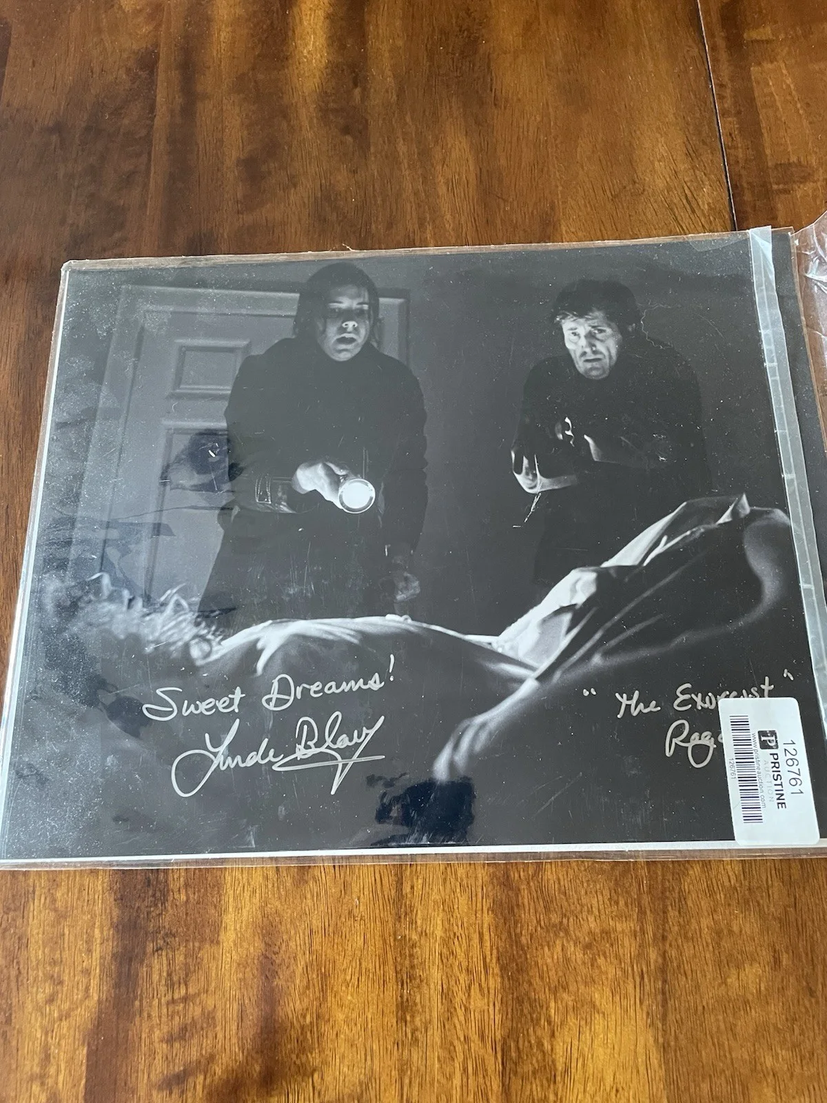 Linda Blair — 14x11 The Exorcist Print Signed by Linda Blair 100% Authentic With COA
