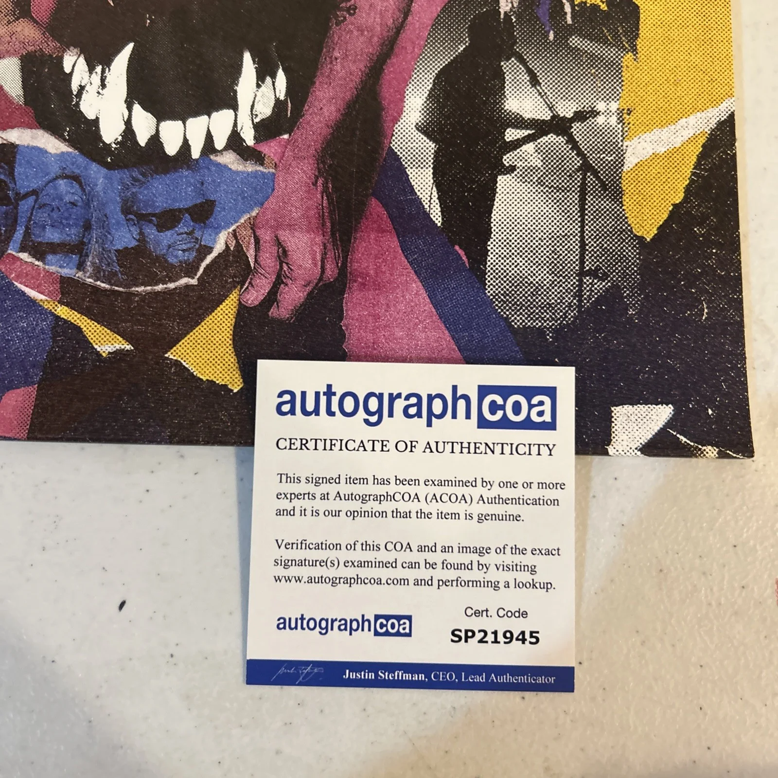 NEON TREES SIGNED AUTOGRAPH VINYL ALBUM ACOA SINK YOUR TEETH RECORD TYLER GLENN, image 4