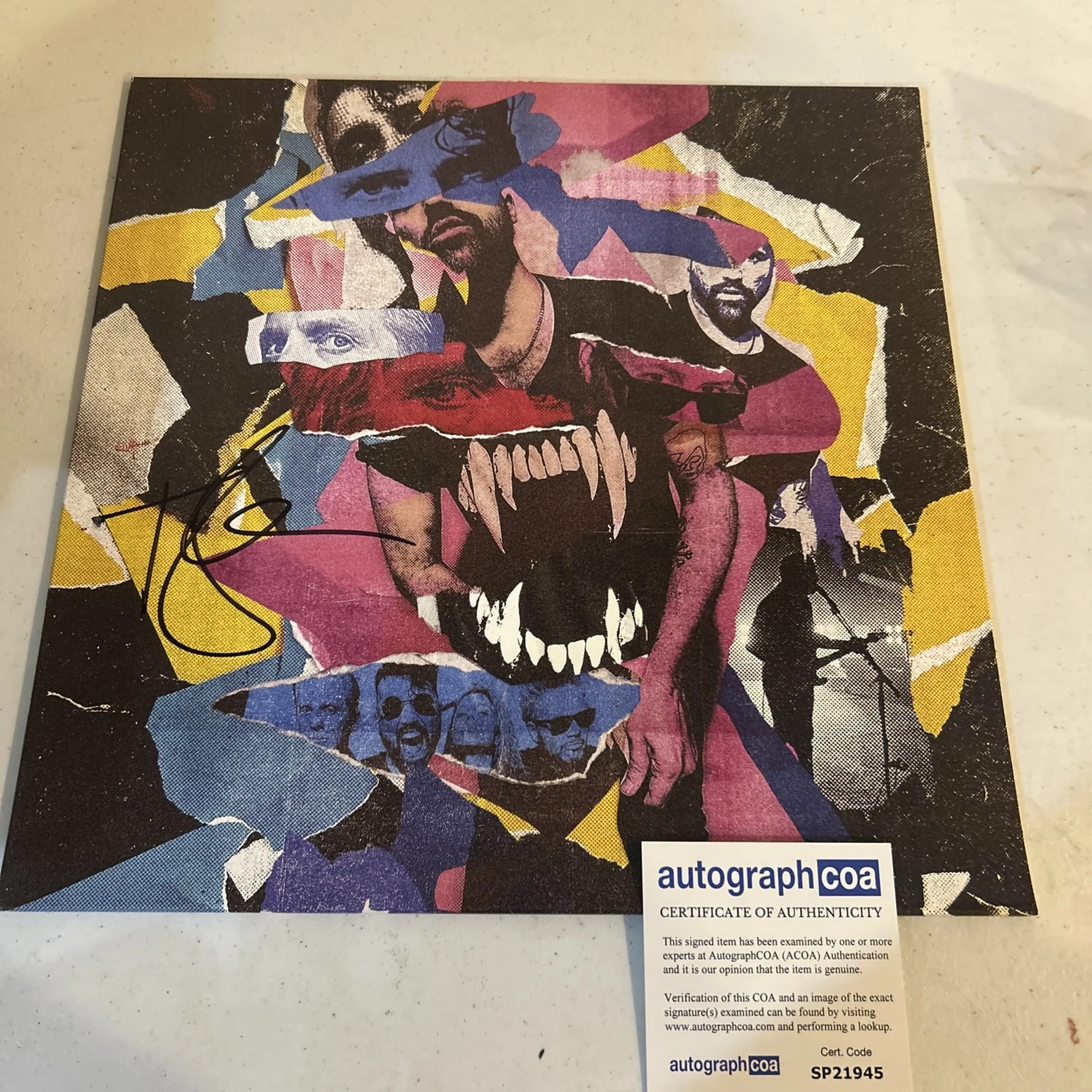 NEON TREES SIGNED AUTOGRAPH VINYL ALBUM ACOA SINK YOUR TEETH RECORD TYLER GLENN, image 5