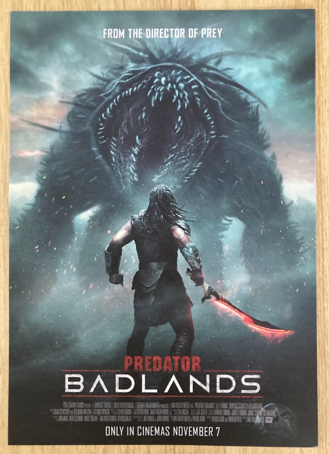 Cinema Poster: PREDATOR BADLANDS 2025 5 x Card / Postcard Set Elle Fanning, image 4