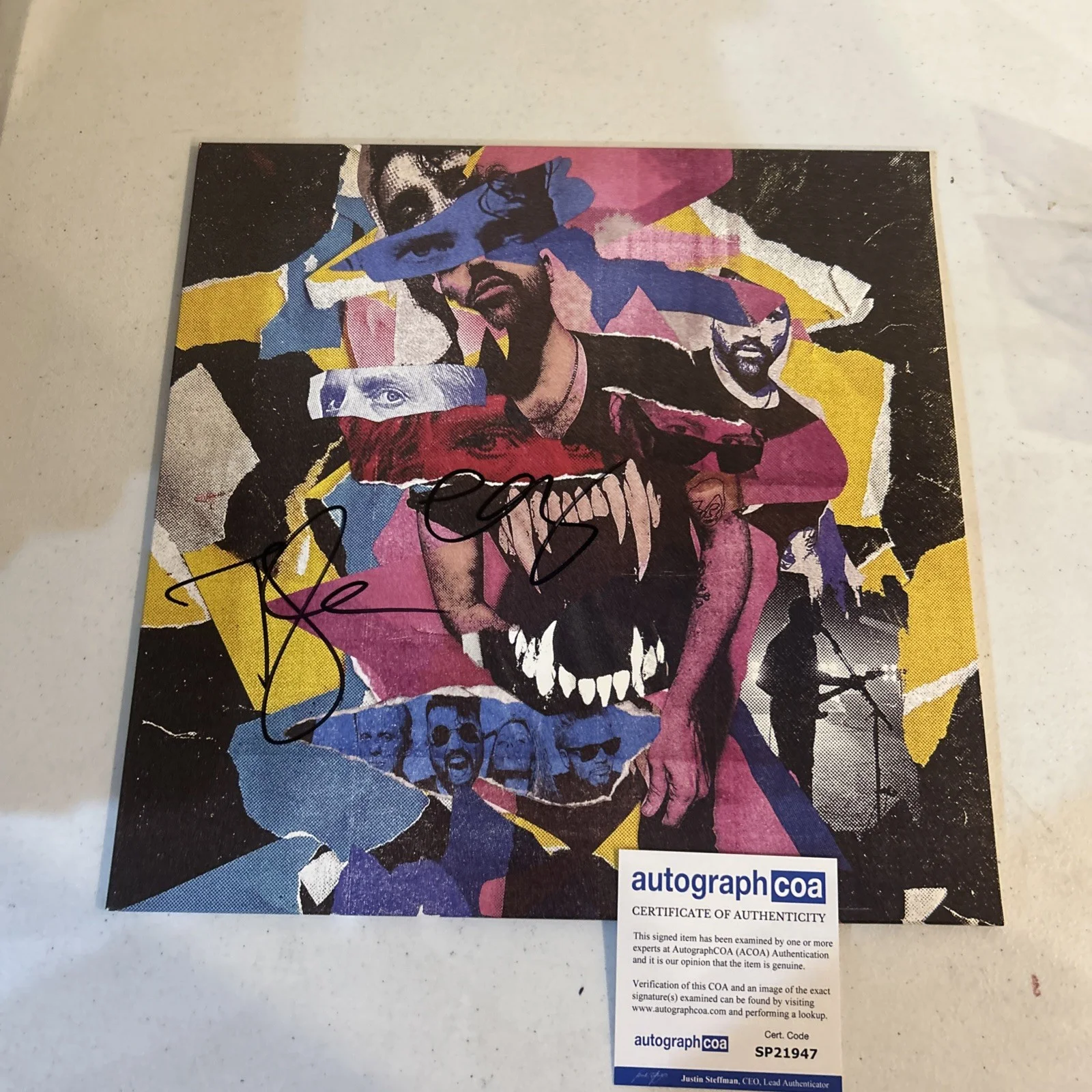 NEON TREES SIGNED AUTOGRAPH VINYL ALBUM ACOA SINK YOUR TEETH RECORD TYLER GLENN, изображение 2