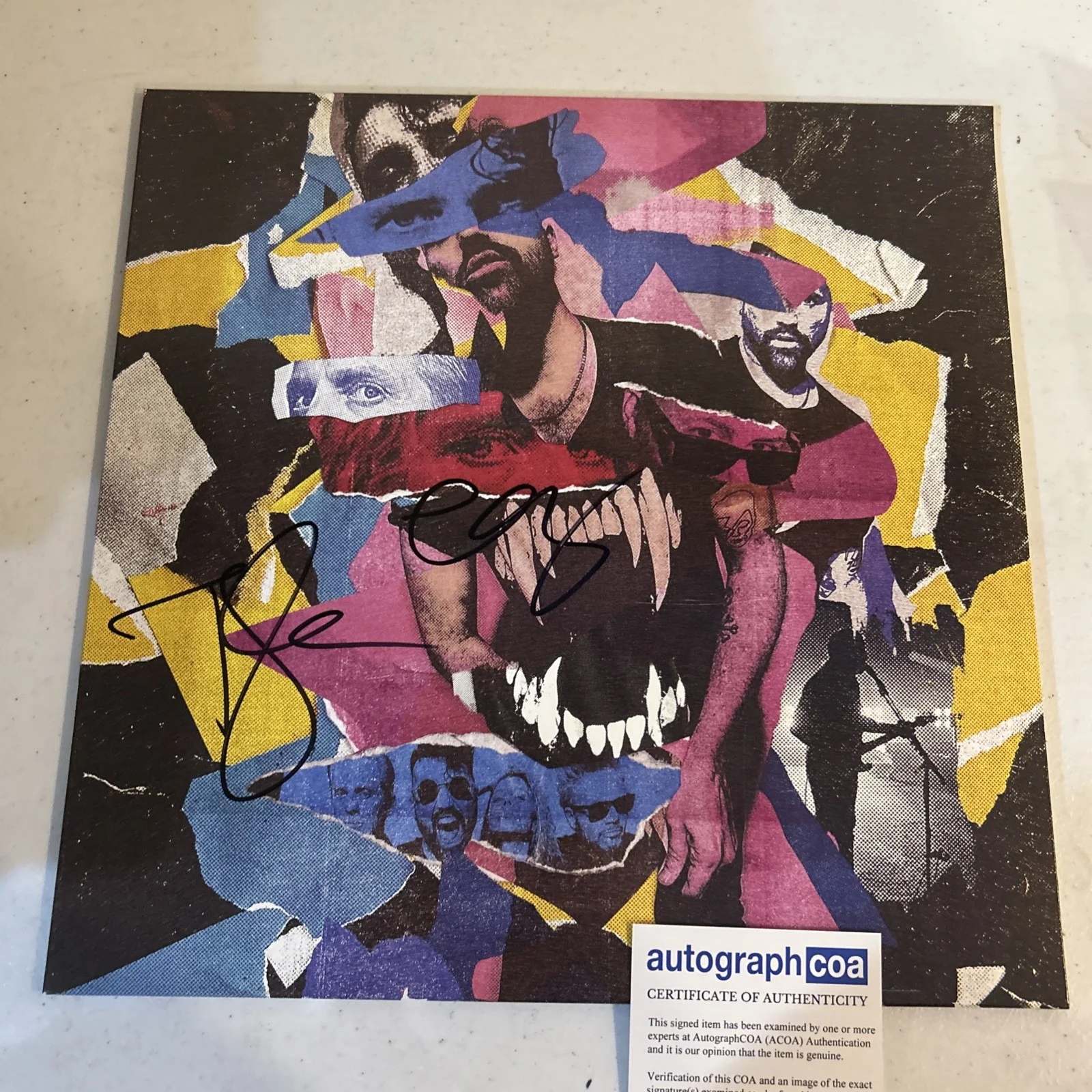 NEON TREES SIGNED AUTOGRAPH VINYL ALBUM ACOA SINK YOUR TEETH RECORD TYLER GLENN, изображение 3