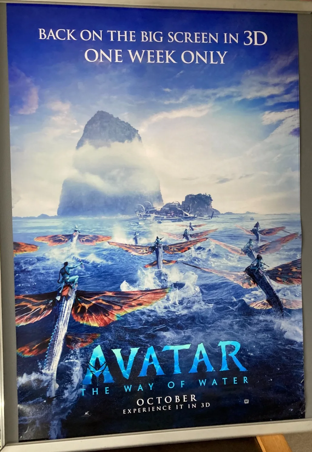 Cinema Poster: AVATAR THE WAY OF WATER 2023 2025 Rerelease One Sheet Zoe Saldana, изображение 2