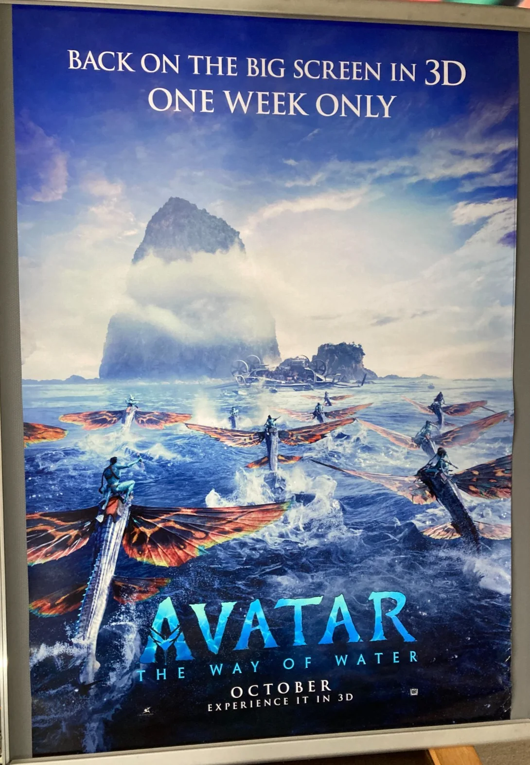 Cinema Poster: AVATAR THE WAY OF WATER 2023 2025 Rerelease One Sheet Zoe Saldana, изображение 3