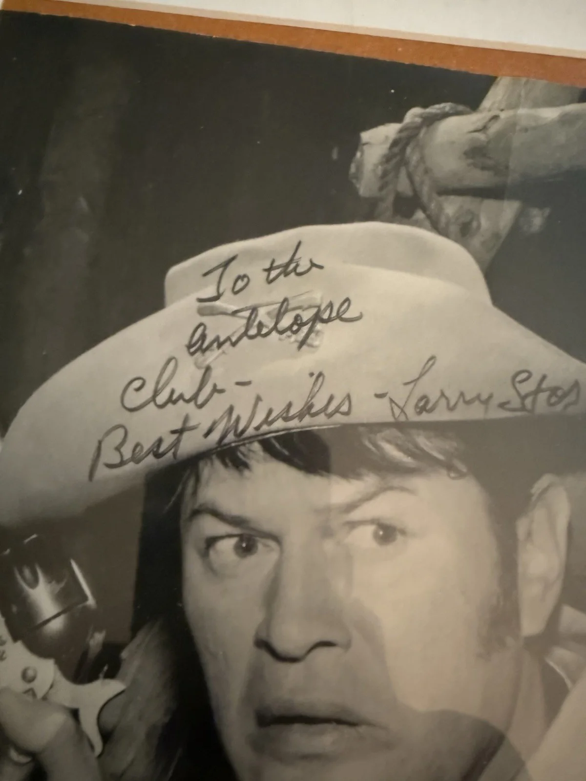 Larry Storch — Troop Agarn Larry Storch autographed real nice team 8x10 BW Framed, image 5
