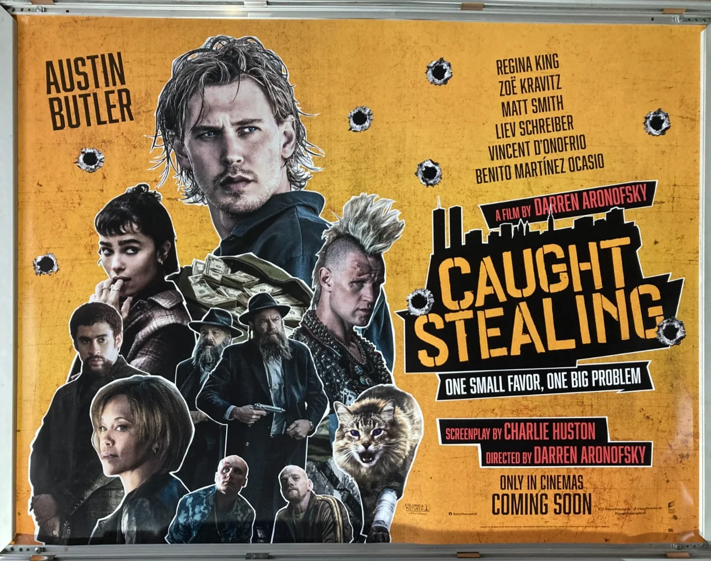 Cinema Poster: CAUGHT STEALING 2025 (Quad) Austin Butler Darren Aronofsky, image 2