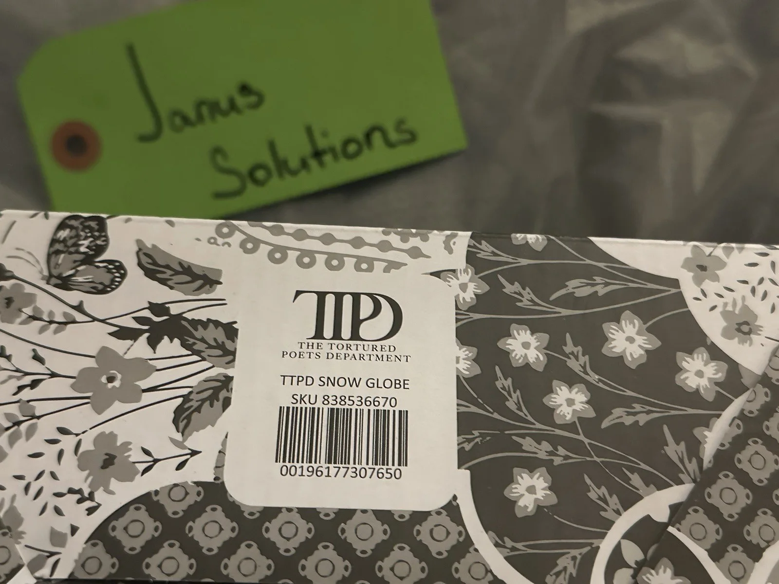 Taylor Swift TTPD Signed CD, Snow Globe & XS/ SM Grey Cardigan Set 2024 Release, изображение 3