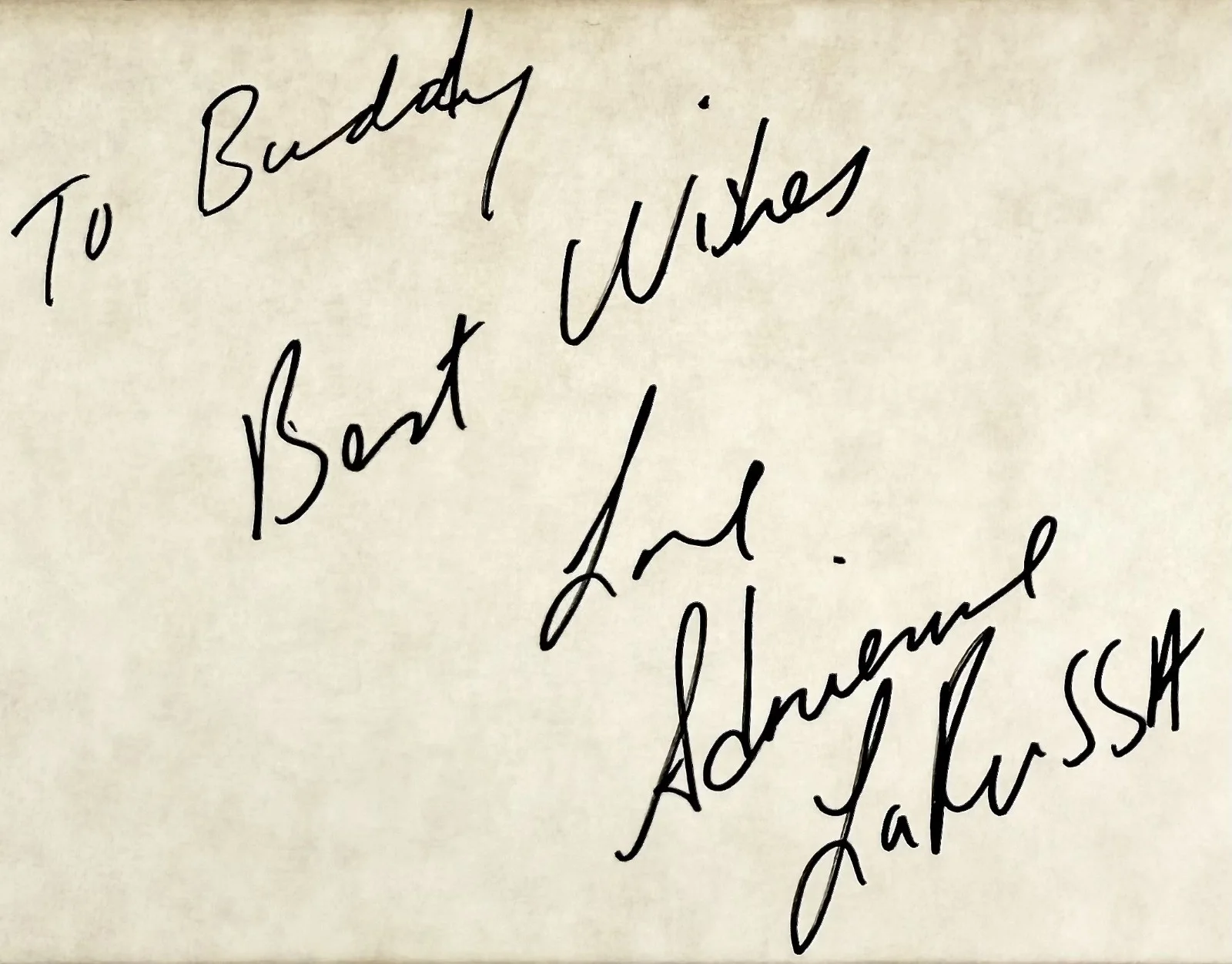 Adrienne La Russa — ADRIENNE LA RUSSA Signed Autographed 4"x 6" INDEX CARD The Conspiracy of Torture, изображение 2