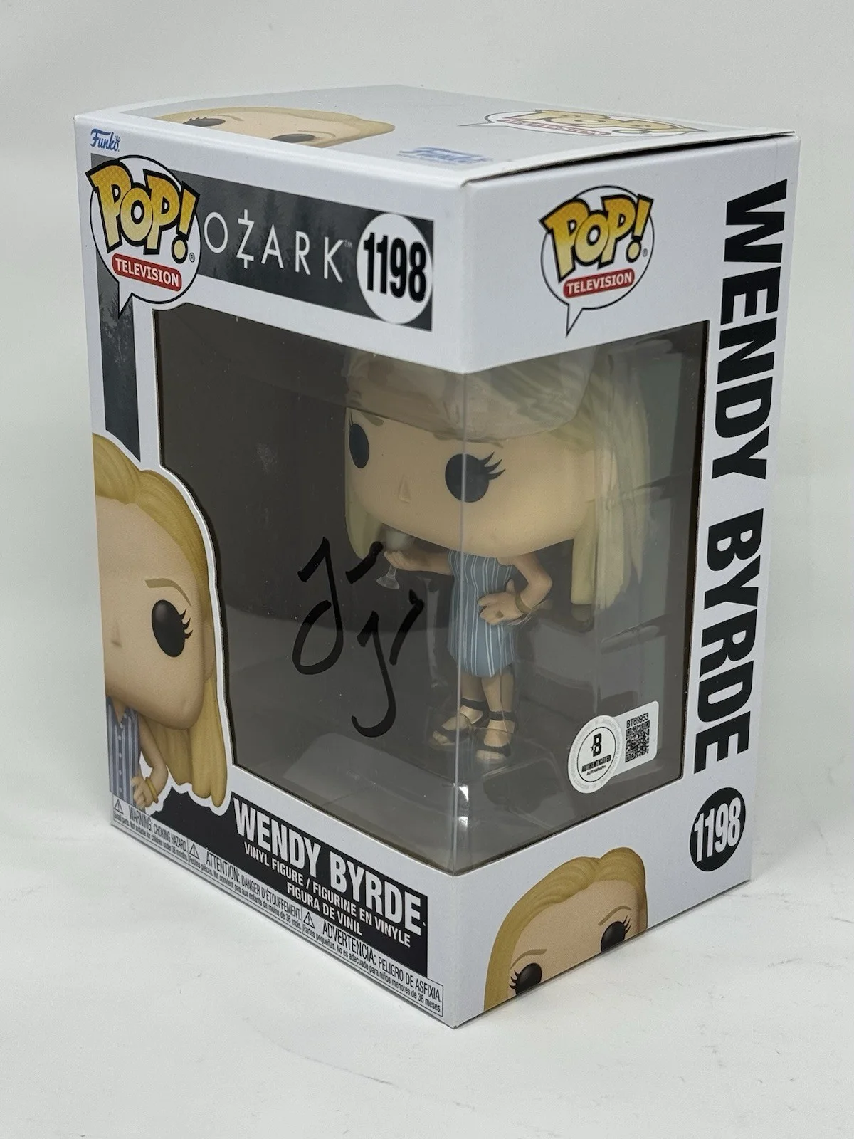 Laura Linney — Laura Linney Signed Ozark Wendy Byrde Funko Pop #1198 Autograph Beckett COA, изображение 3