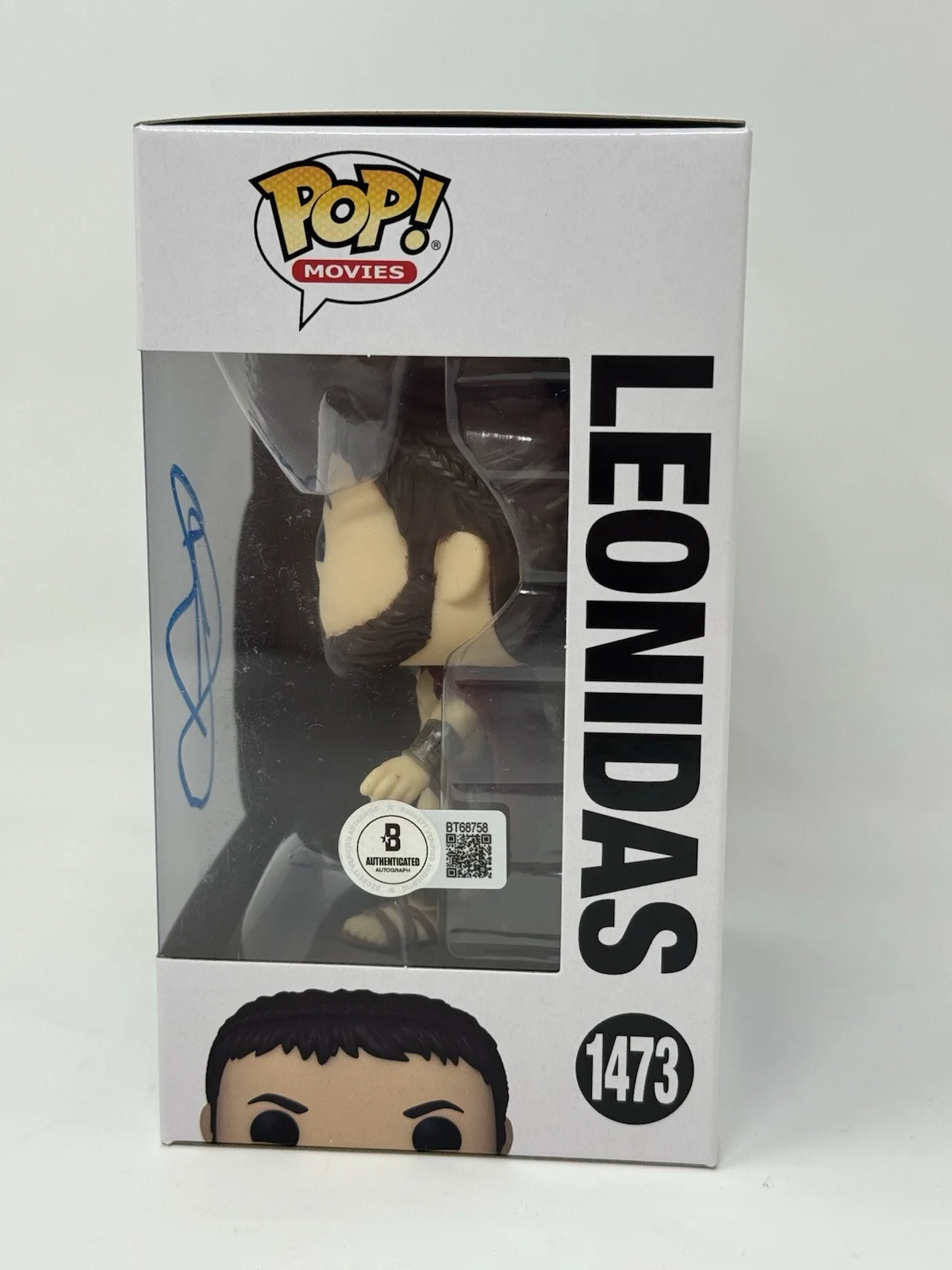 GERARD BUTLER — Gerard Butler Signed 300 Leonidas Funko Pop #1473 Autograph Figure Beckett COA, изображение 3
