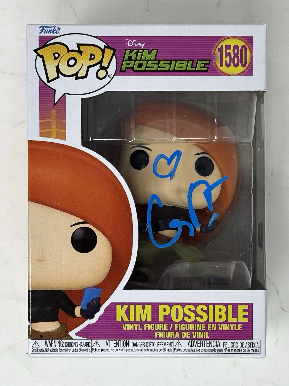 Christy Carlson Romano — Christy Carlson Romano Signed Kim Possible Funko Pop #1580 Autograph Beckett COA, image 2