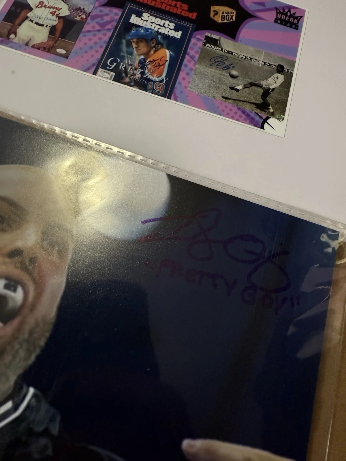 Signed Isaih Pretty Boy Quinones Powerslap Goat 8x10, image 3