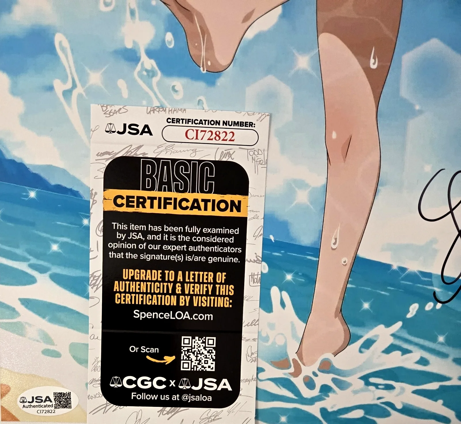 Luci Christian — Luci Christian Signed Photo Hestia Is It Wrong Pick Up Girls Dungeon JSA COA 22, image 2