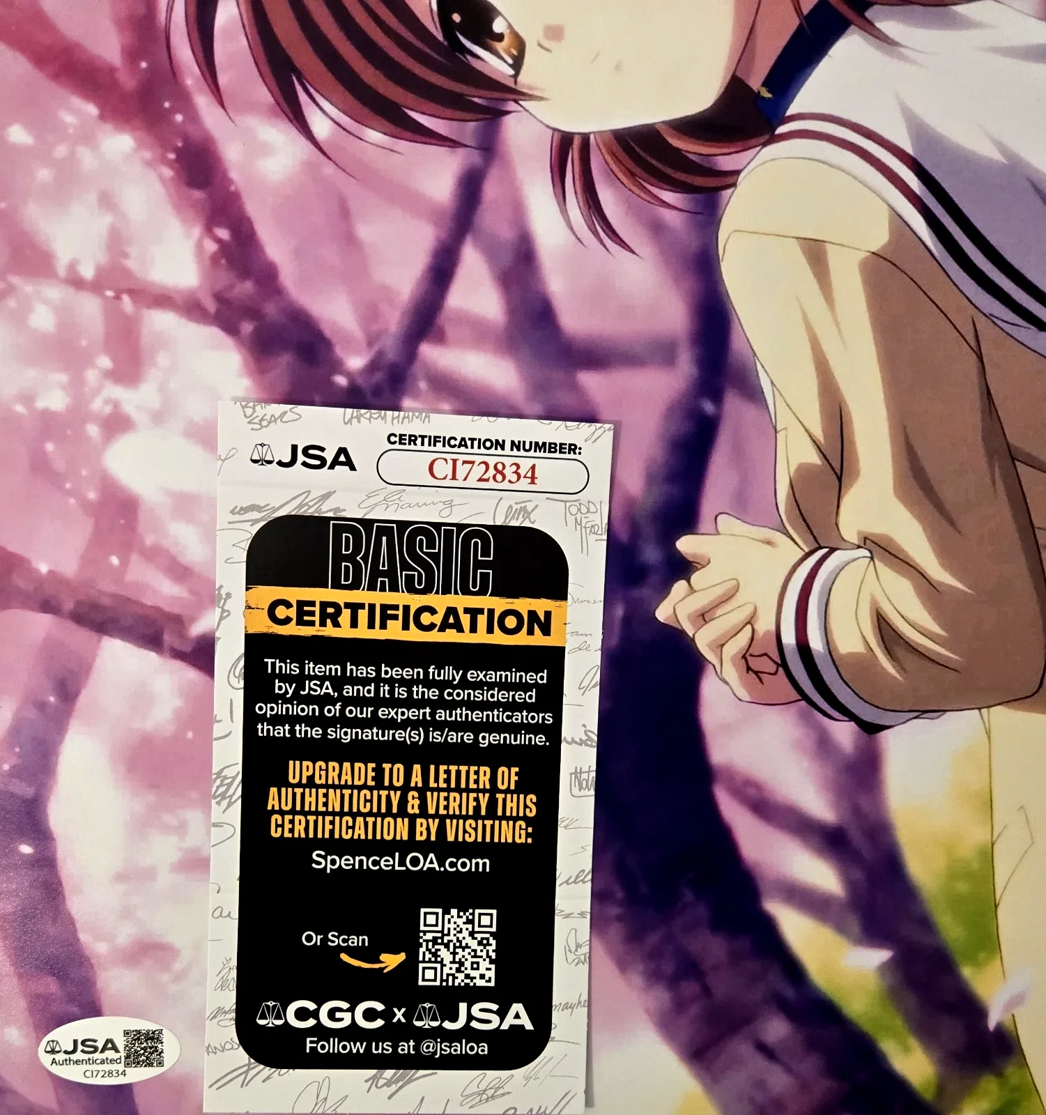 Luci Christian — Luci Christian Signed Photo Clannad Nagisa Ushio Autograph 11x14 JSA COA 834, image 2