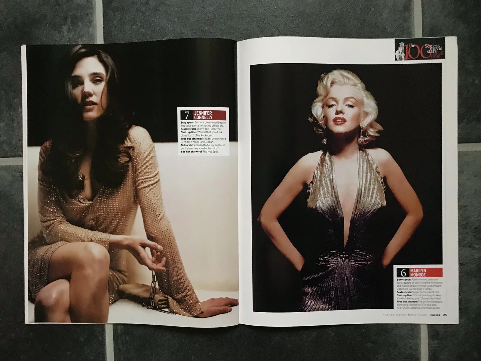 SEXIEST MOVIE STARS Magazine UMA THURMAN HALLE BERRY JOHNNY DEPP MARLON BRANDO, изображение 2