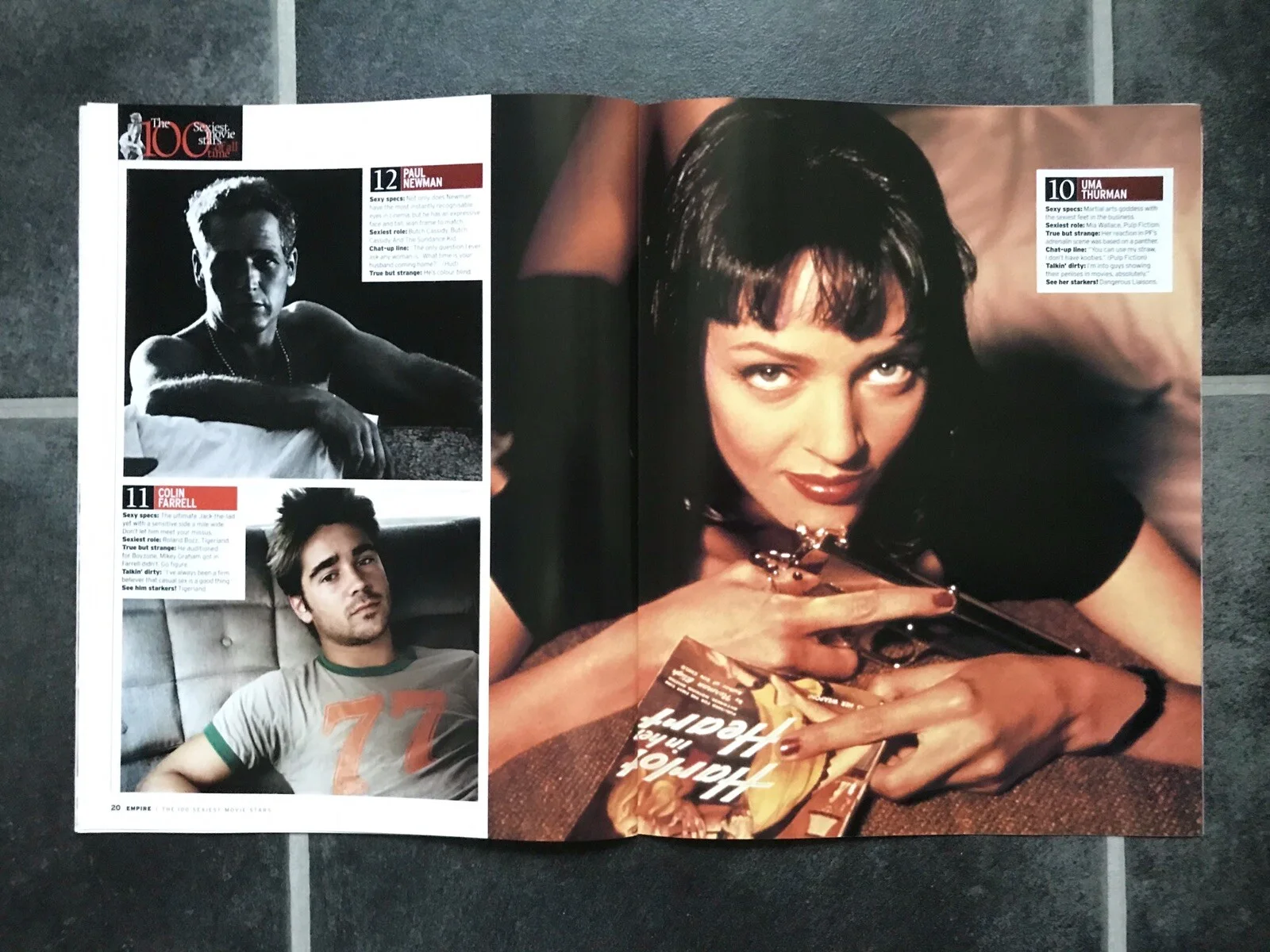 SEXIEST MOVIE STARS Magazine UMA THURMAN HALLE BERRY JOHNNY DEPP MARLON BRANDO, изображение 3