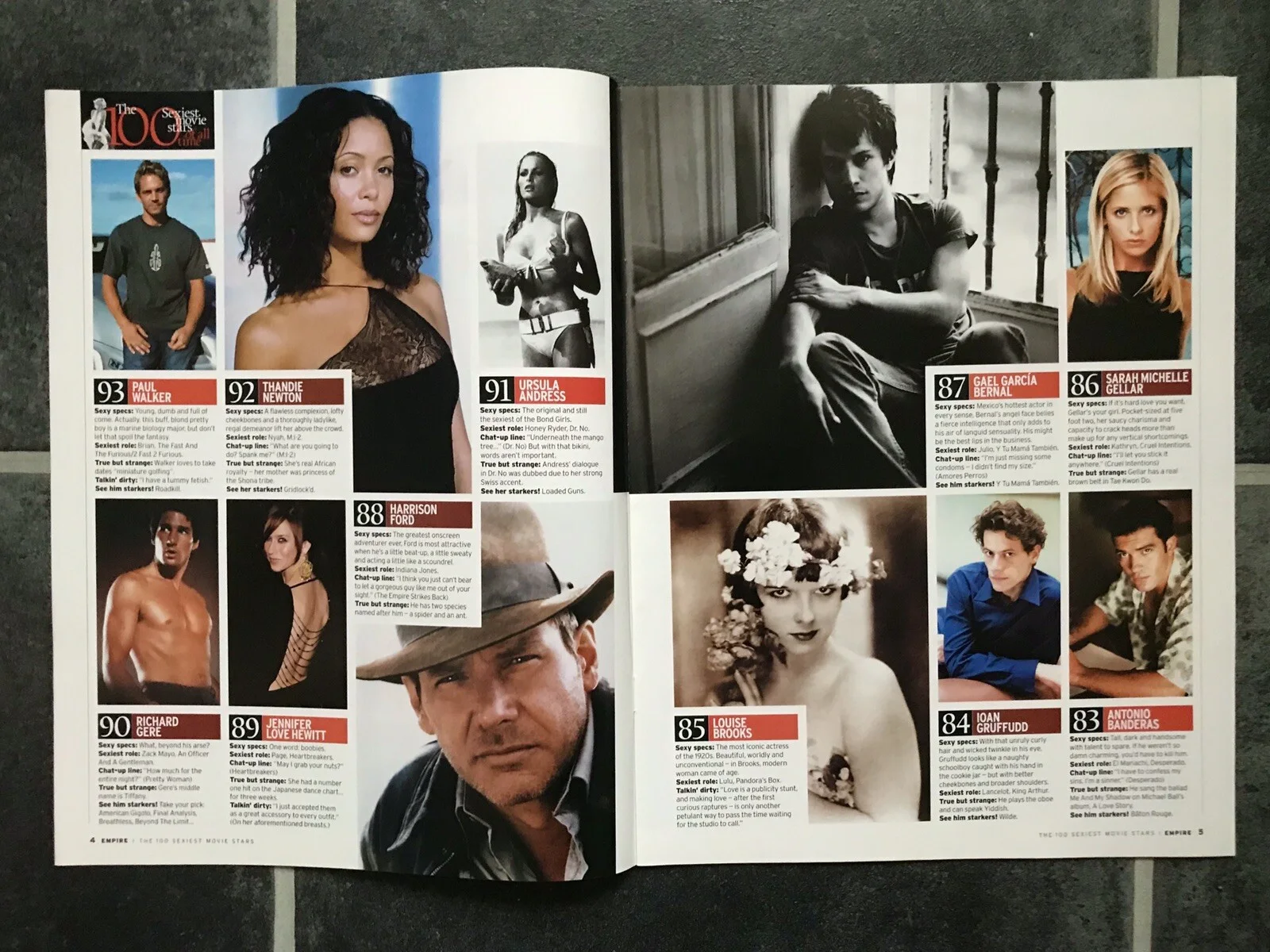 SEXIEST MOVIE STARS Magazine UMA THURMAN HALLE BERRY JOHNNY DEPP MARLON BRANDO, изображение 5