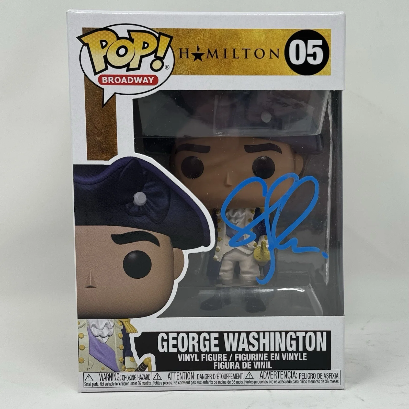 Christopher Jackson — Christopher Jackson Signed Hamilton George Washington Funko Pop #05 Beckett COA, изображение 2