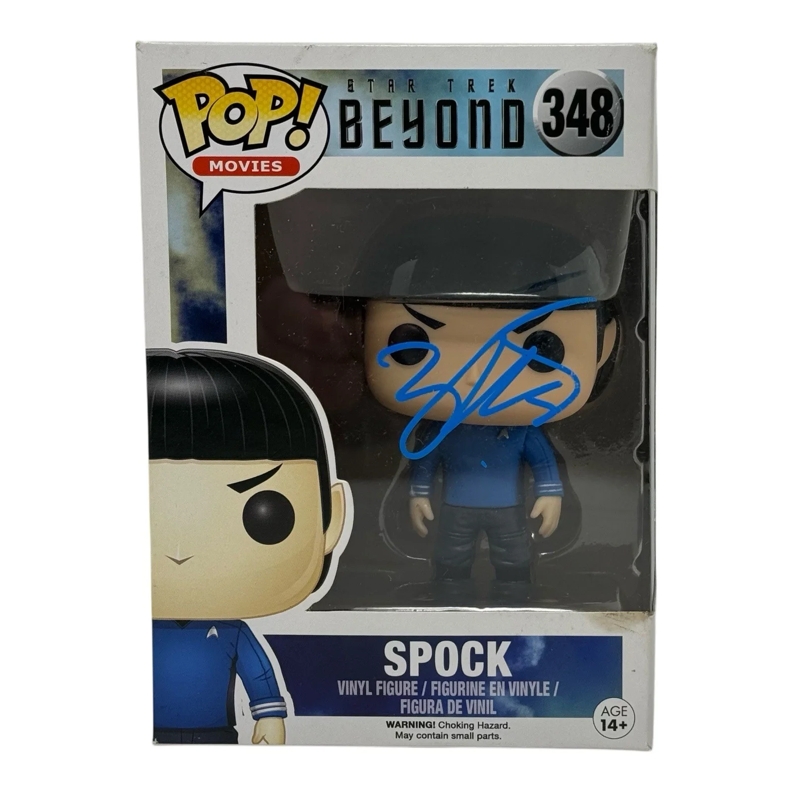 Zachary Quinto — Zachary Quinto Signed Star Trek Beyond Spock Funko Pop 348 Autograph Beckett COA