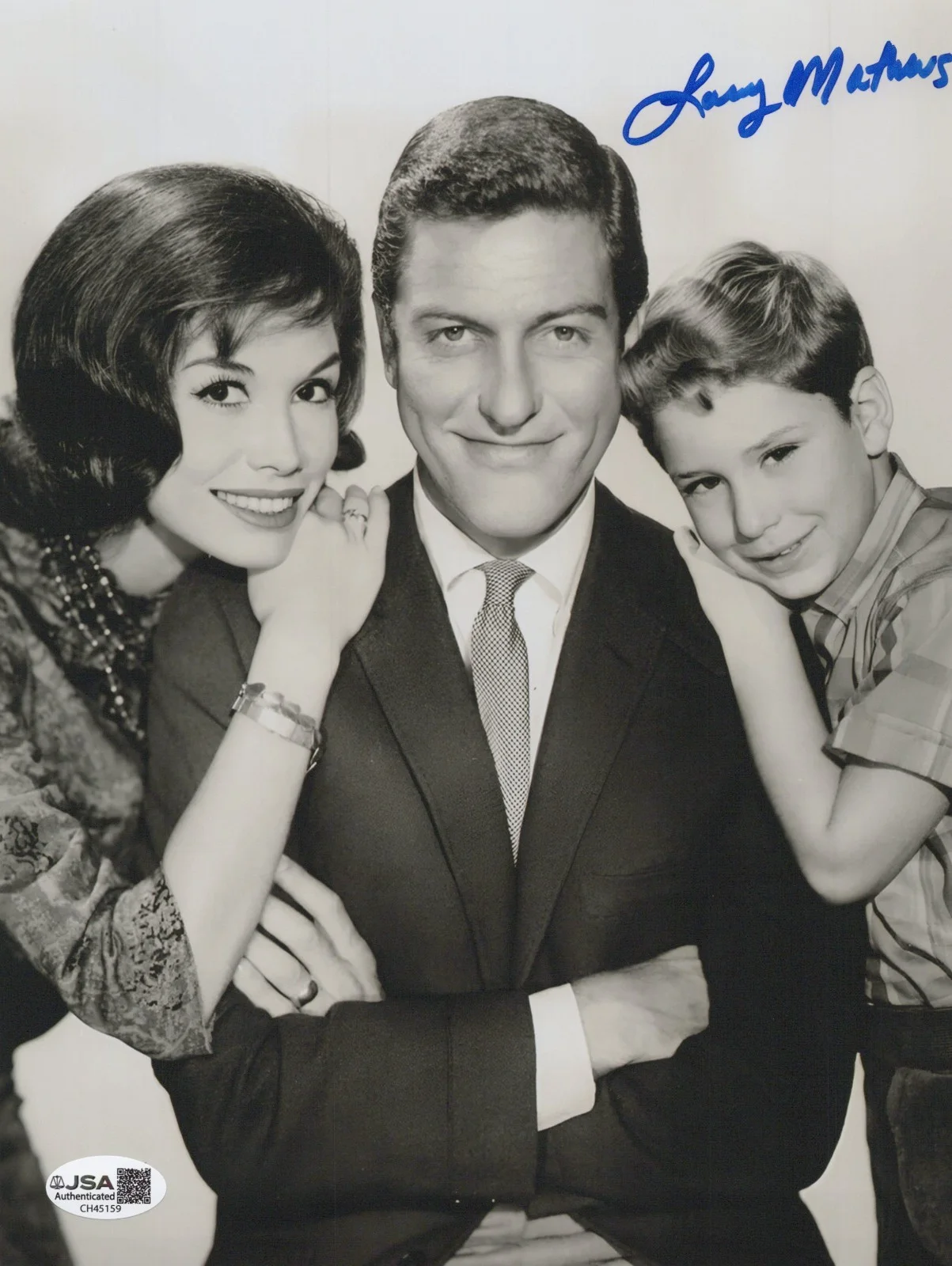 Larry Matthews — LARRY MATTHEWS Signed DICK VAN DYKE SHOW 8x10 Photo RITCHIE Autograph JSA COA