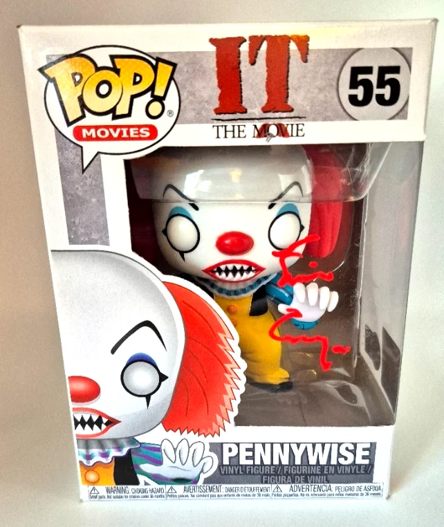 Tim Curry — TIM CURRY SIGNED AUTOGRAPHED PENNYWISE CLOWN FUNKO POP 55 RARE BECKETT BAS COA