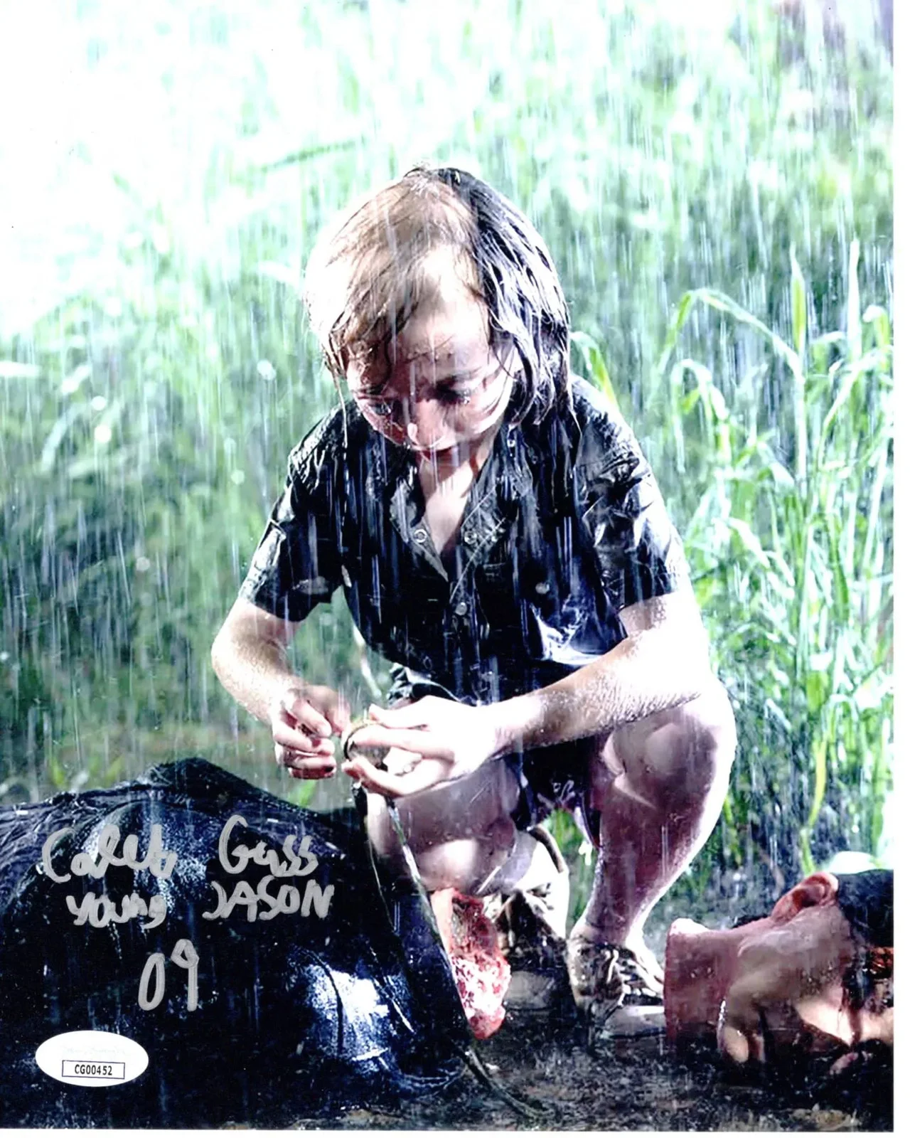 Caleb Guss — Caleb Guss signed 8x10 Photo Young Jason Voorhees Friday the JSA Authentication