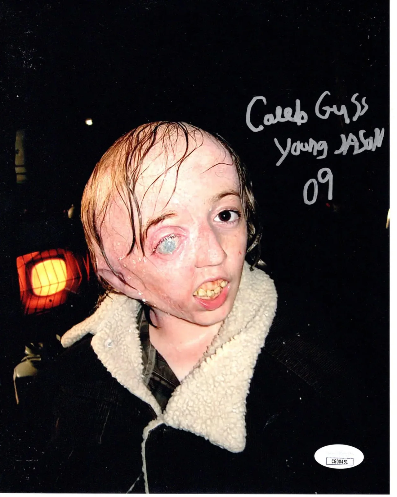 Caleb Guss — Caleb Guss signed 8x10 Photo Young Jason Voorhees Friday the JSA Authentication