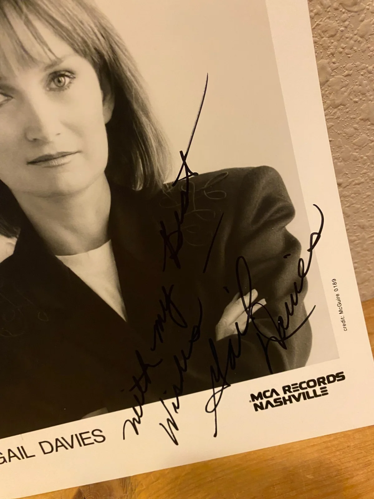 JIM & JESSE and GAIL DAVIES Original Autographs from late 1980s, image 3
