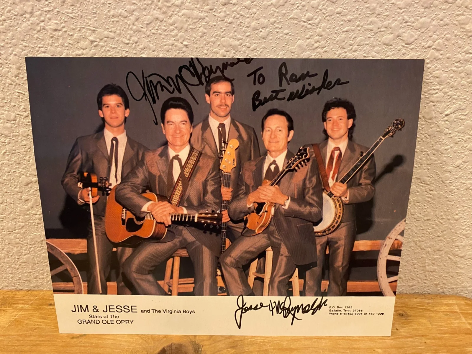 JIM & JESSE and GAIL DAVIES Original Autographs from late 1980s, image 4
