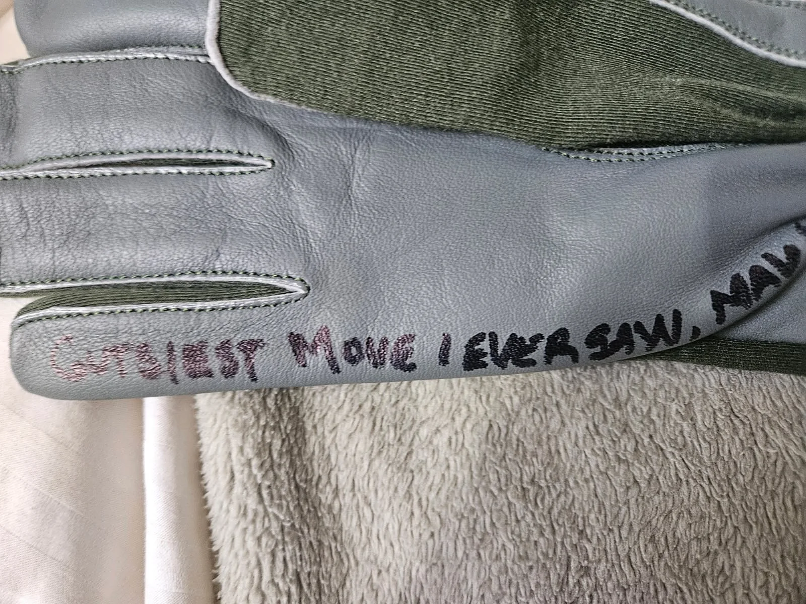 Whip Hubley — Top Gun” Whip Hubley “Hollywood” autographed Pilot Glove JSA Certified, изображение 2