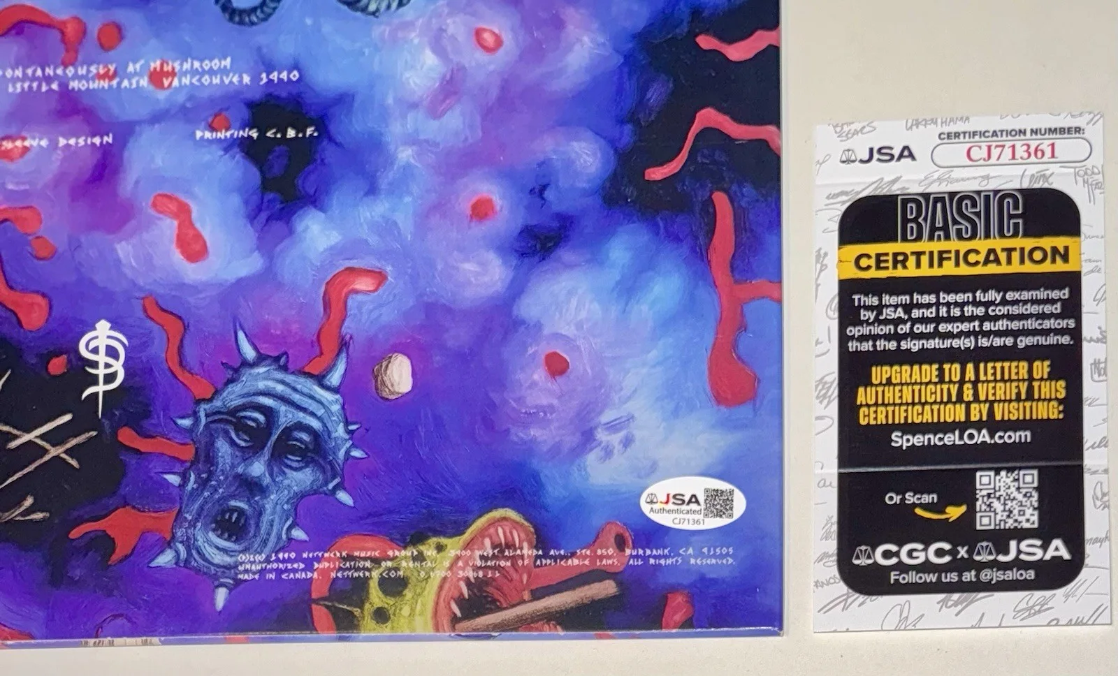 NIVEK OGRE SIGNED AUTOGRAPH "SKINNY PUPPY" VINYL ALBUM LP +JSA COA W/ LYRICS., изображение 5
