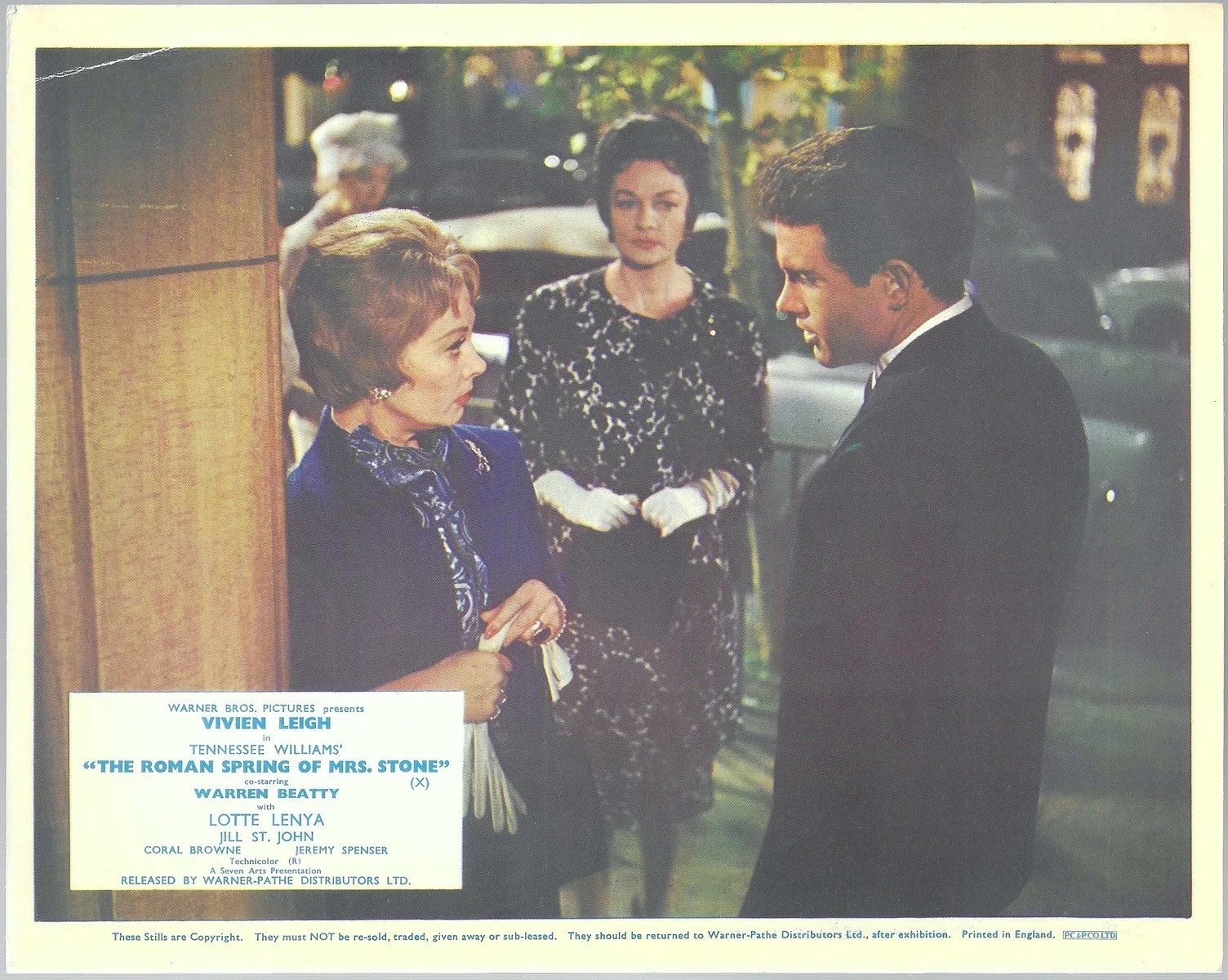 Roman Spring of Mrs. Stone 8x ORIGINAL UK FOH Lobby Cards Vivien Leigh 1961, изображение 2