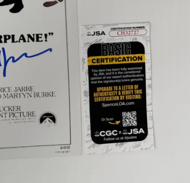 DAVID ZUCKER — DAVID ZUCKER Authentic Hand-signed "TOP SECRET! Director" 12x18 Photo (JSA COA), изображение 2