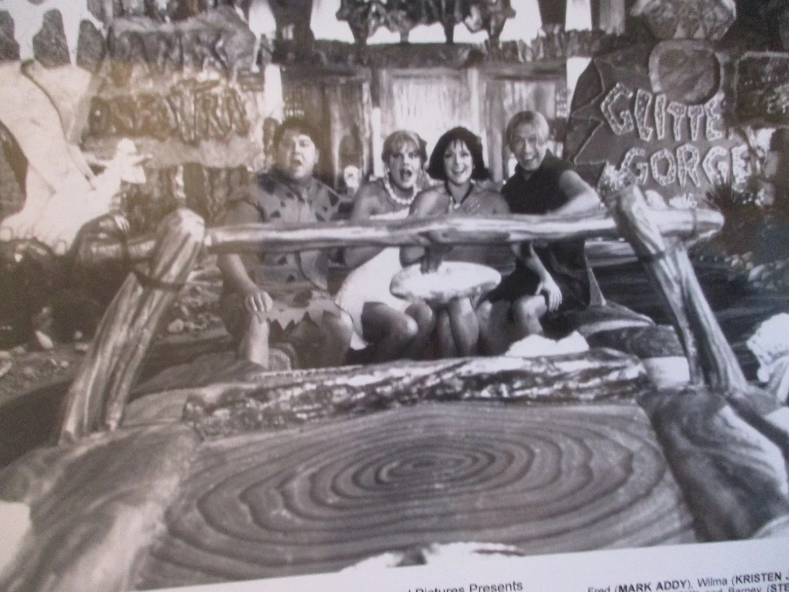 Jane Krakowski/Mark Addy(THE FLINTSTONES IN VIVA ROCK VEGAS)10x 8 2000 B&W Photo, изображение 2