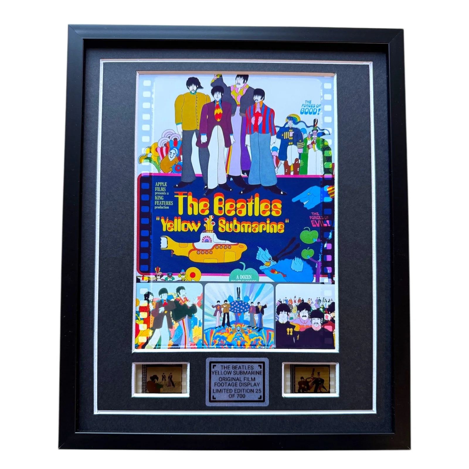 THE BEATLES YELLOW SUBMARINE FILM CELLS ORIGINAL VINTAGE MEMORABILIA FRAMED GIFT, изображение 2