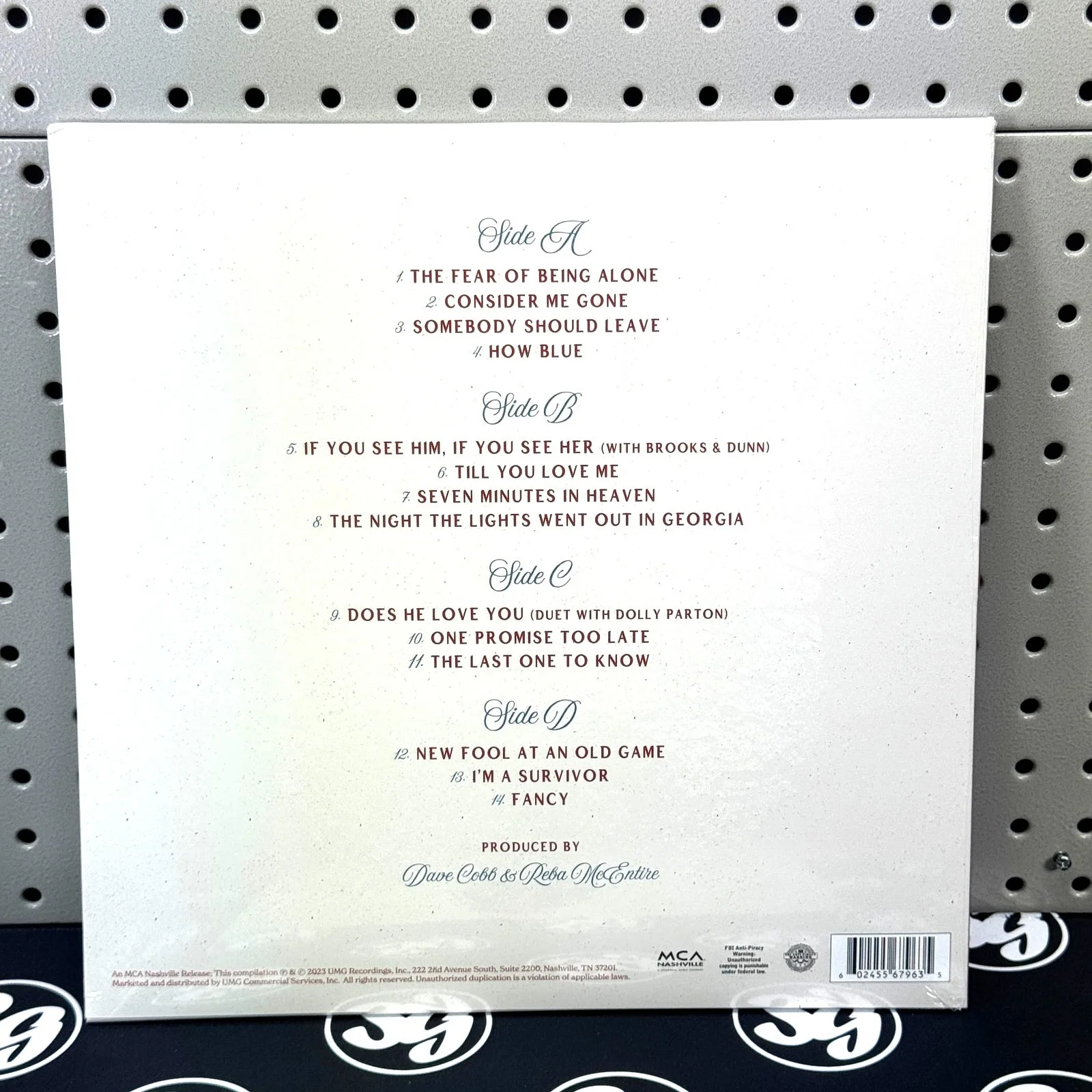 REBA MCENTIRE Signed "Not That Fancy" LP Vinyl Record Insert w/ New Record Auto, изображение 4