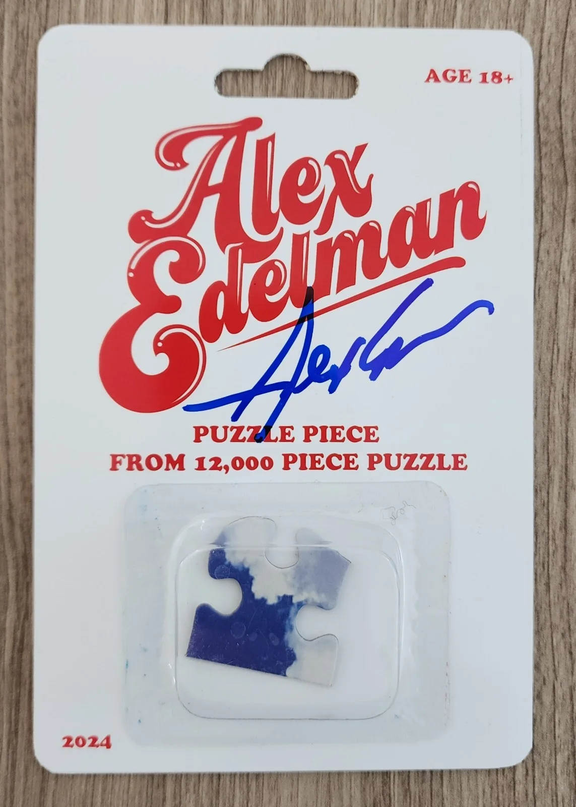 Alex Edelman — Alex Edelman Signed Puzzle Piece Custom Toy Stand Up Special Comedian RAD, изображение 2