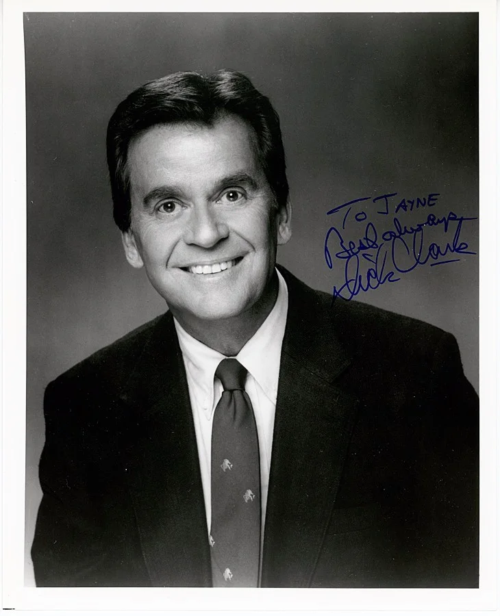 Dick Clark — 1991 -DICK CLARK- AMERICAN BANDSTAND Signed/Autograph/Auto Vintage TV Photo