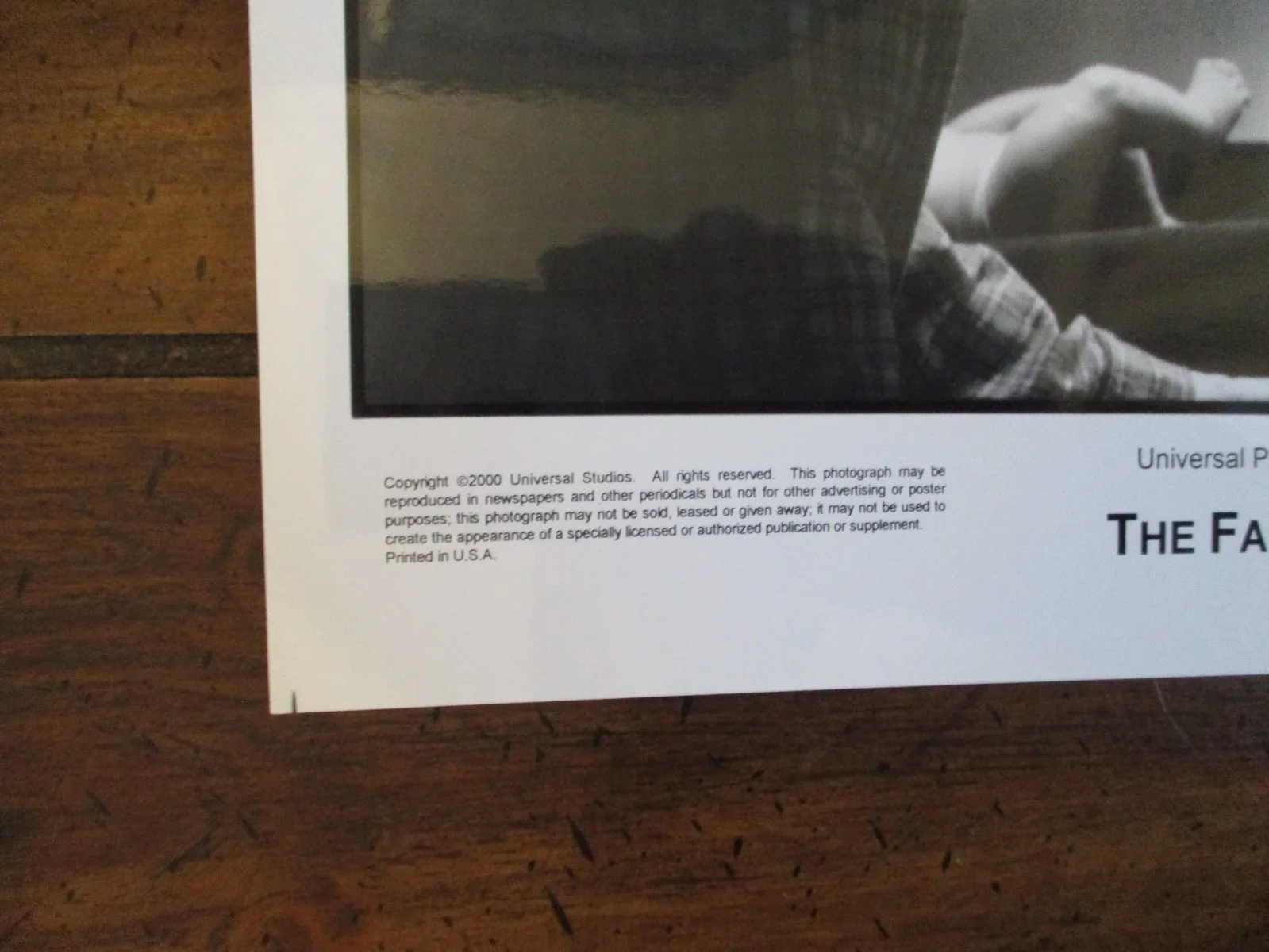Makenzie Vega/Nicolas Cage(THE FAMILY MAN)2000 10 x 8 Black & White Press Photo, изображение 3